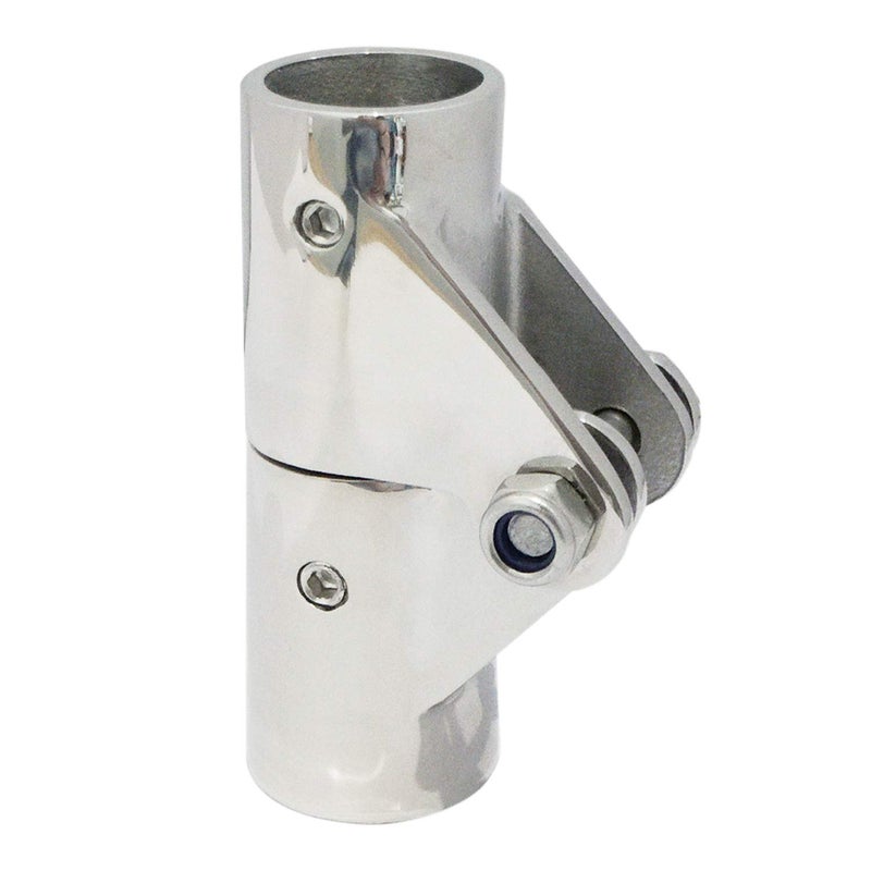 keehui 316 Stainless Steel Folding Swivel Connector Fitting for 7/8INCH Boat Hand Rail Tube/Pipe - Image 3